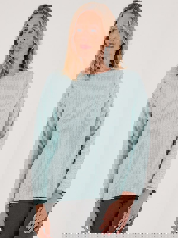 PennyPlain Crew Neck Long Sleeve Top - Mint