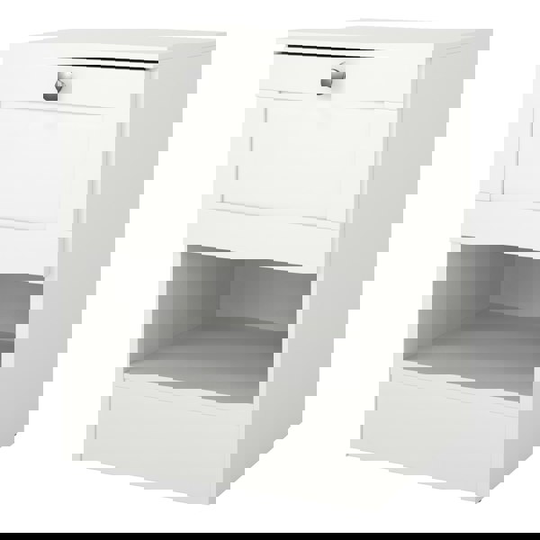 Furniture To Go Brande Nightstand with1 Frame Drawer in White