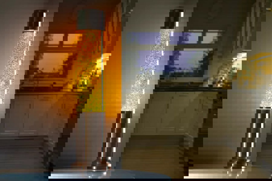 Nova Copper Glitter Lamp