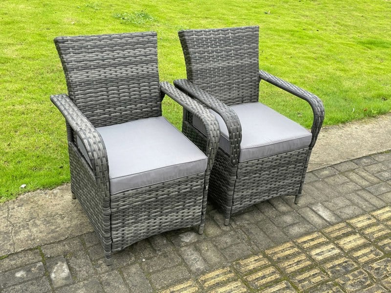 Fimous Rattan Garden Furniture Gas Fire Pit Round Dining Table Set Gas Heater And Dining Chairs 4 Seater