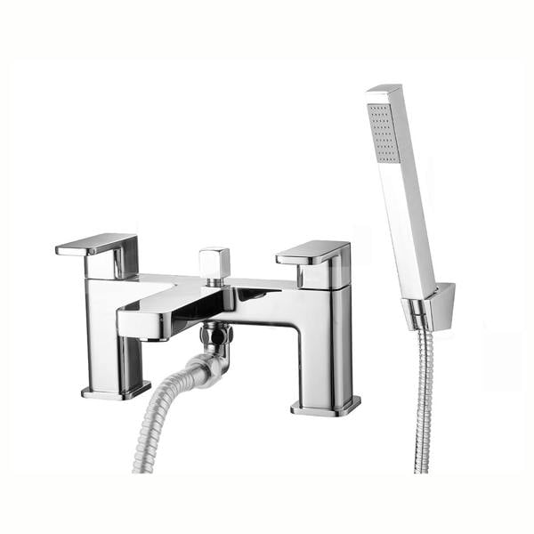 Flode Glan | Bath Shower Mixer | Including Handset and Holder | Chrome