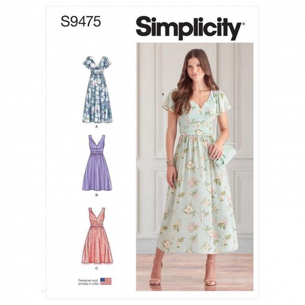 Simplicity Sewing Pattern 9475, Dresses for Women, U5 (16-18-20-22-24) - Intermediate