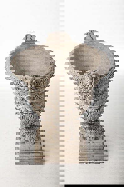 Pair of Large Oval Antique Garden Urns