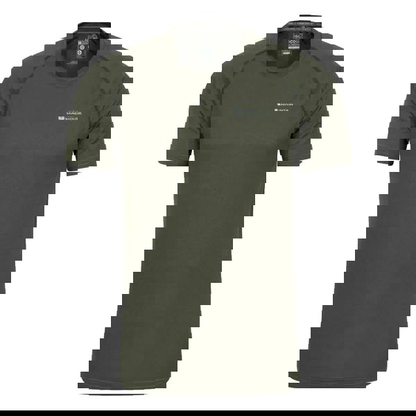 Mountain Warehouse Mens Aero II Short-Sleeved T-Shirt - Khaki Green