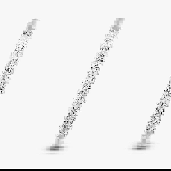 T. H. Baker 9ct White Gold Lab Grown 1.00ct Brilliant Cut Diamond Half Eternity Ring LGR5555-100 (WG)