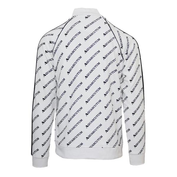 Aquascutum Mens High Collar Raglan Track Jacket - White - 