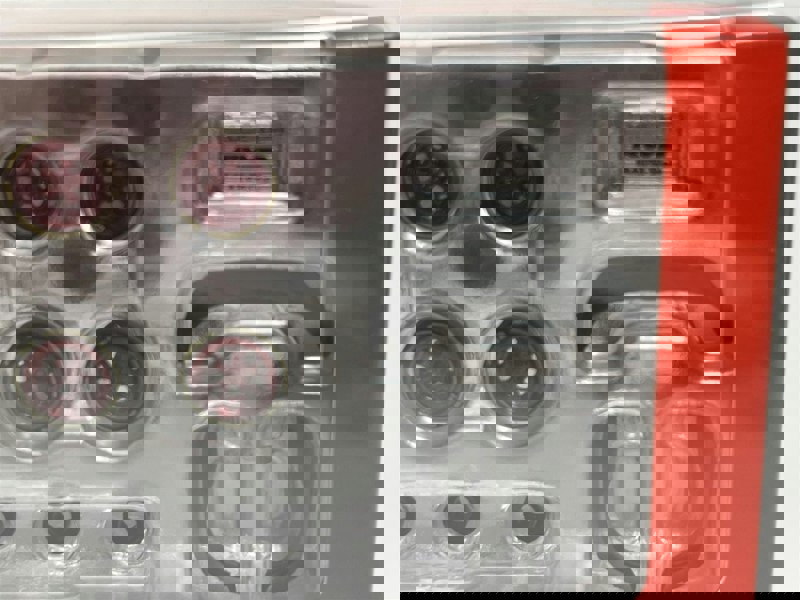 Tarmac Rotiform HUR 8 Piece Set Chrome Red 1:64 Tarmac Works T64W006RD