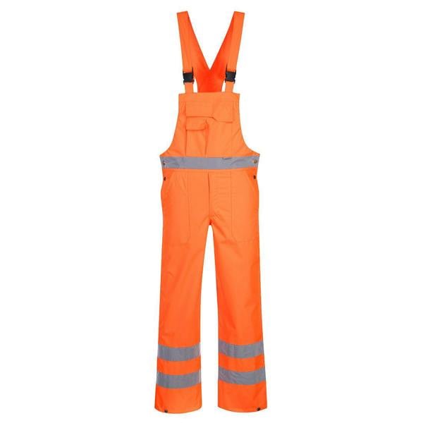 Hi-Vis Breathable Rain Bib and Brace Portwest