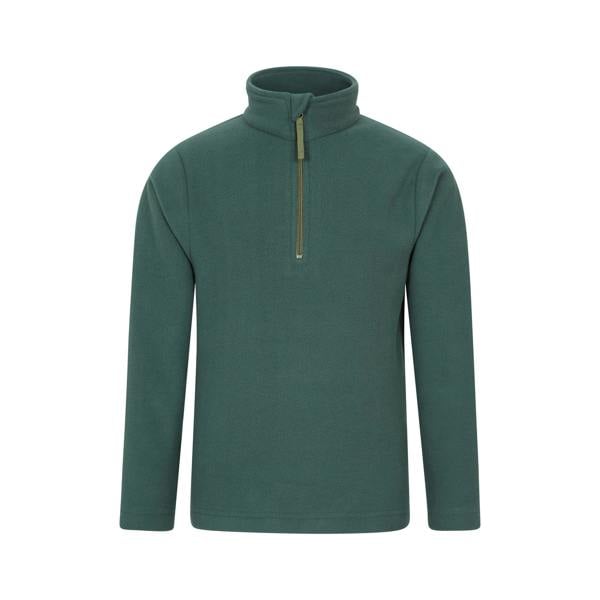 Mountain Warehouse Childrens/Kids Camber II Half Zip Fleece Jacket - Green - 