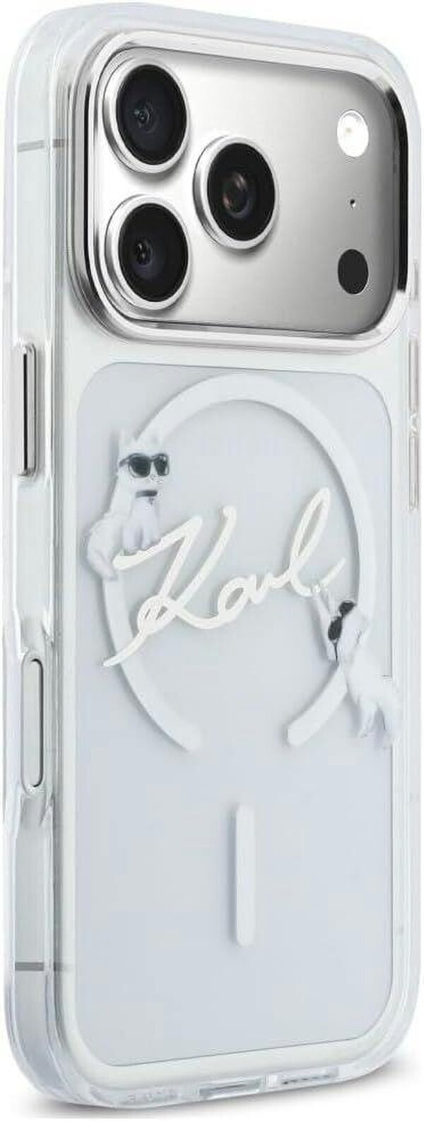 Karl Lagerfeld Script Logo Case with MagSafe for iPhone 17/18 Pro 6.3" Clear - KLHMP18L5HKSCAH