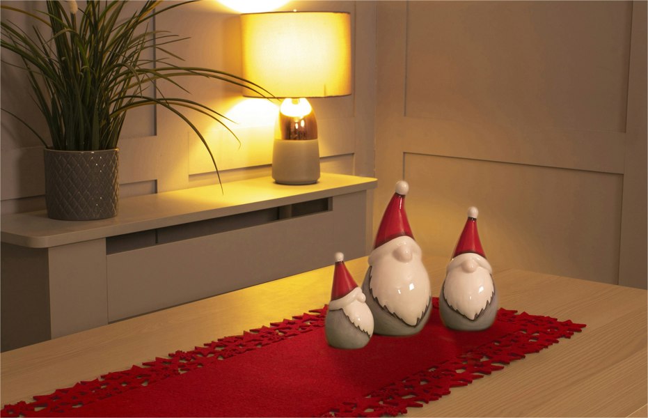 St Helens Felt Table Runner, Red