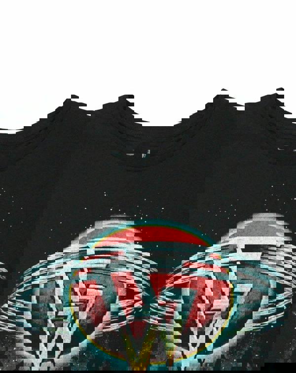 Marvel Mens Black Guardians Of The Galaxy Planet Graphic Short Sleeved T-Shirt