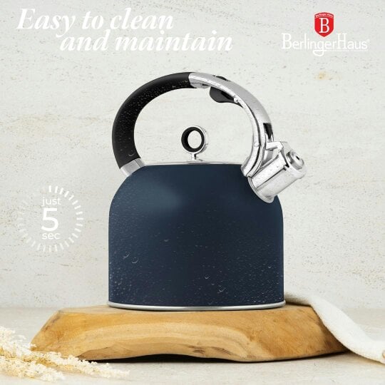 Berlinger Haus Navy Blue Stainless Steel Kettle 3L BH8918 | Berlinger Haus