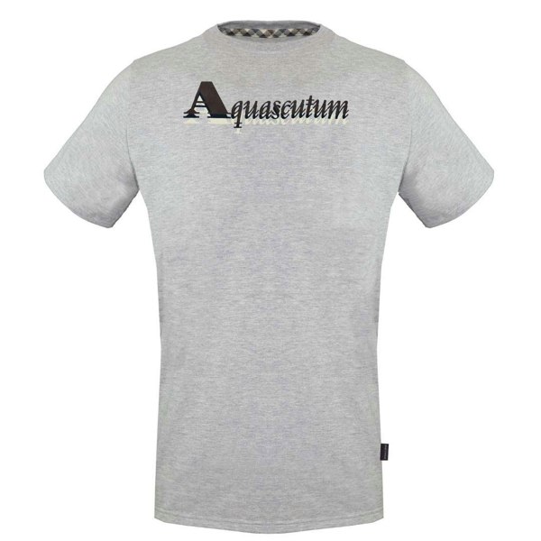 Aquascutum Layered Logo T-Shirt - Grey