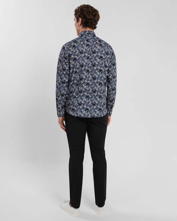 Steel & Jelly Limited Edition Navy Floral Slim Fit Shirt