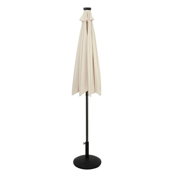 Jardi LED Tilt Parasol 2.7m With Tilt Base – Cream