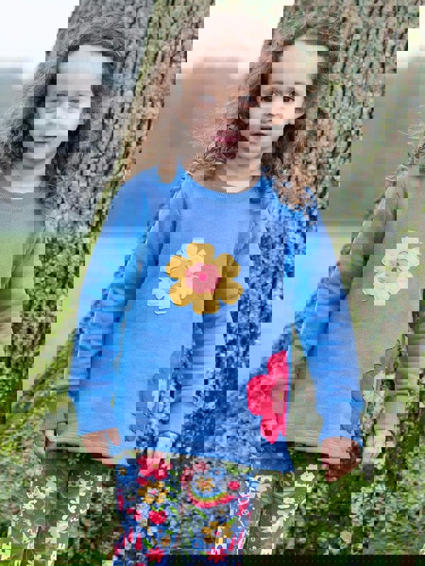 Kite Girls Organic Flower Power Sweatshirt