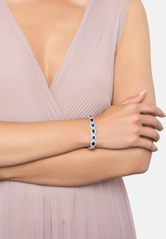Latelita Whistledown Sapphire Gemstone Bracelet Silver