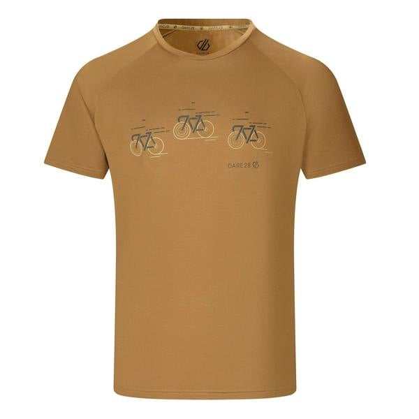 Dare 2B Mens Tech II Bicycle T-Shirt - Dark Cumin Yellow - 