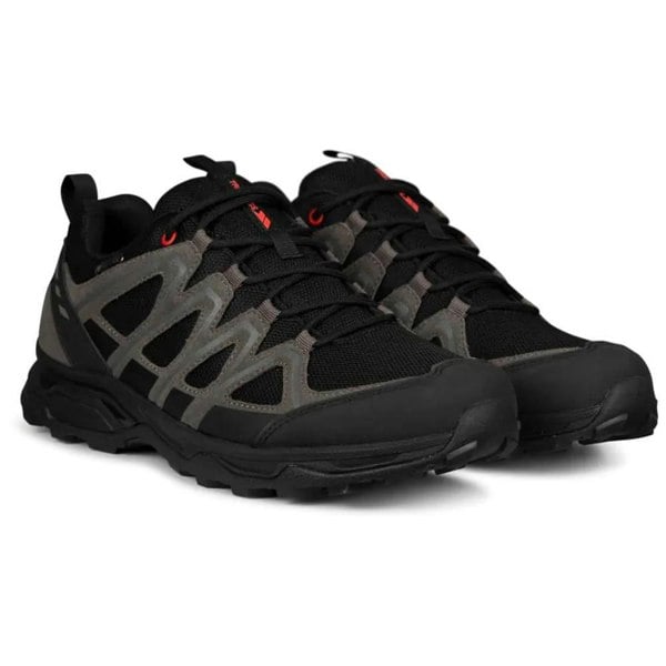 Trespass Mens Carraig Suede Walking Shoes - Black/Grey