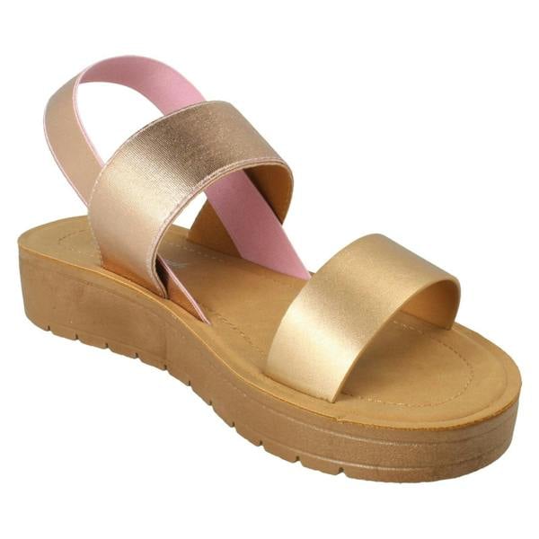 Savannah Ladies Savannah Elasticated Heel Summer Sandals F00447