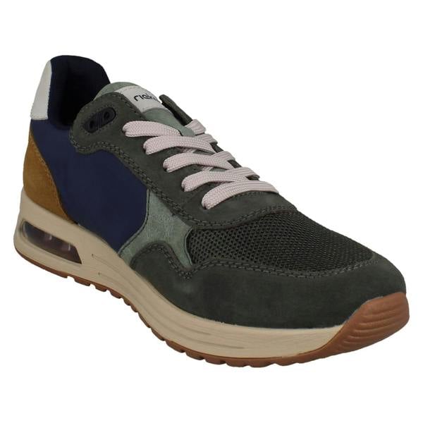 Rieker Mens Rieker Casual Lace Up Suede Leather Trainers B1000