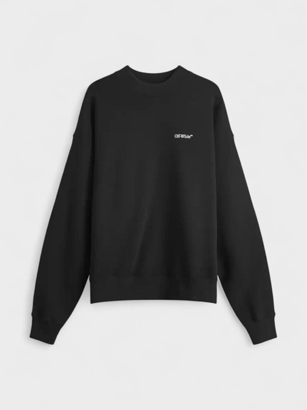 Off-White Logo Print Sweatshirt Black White