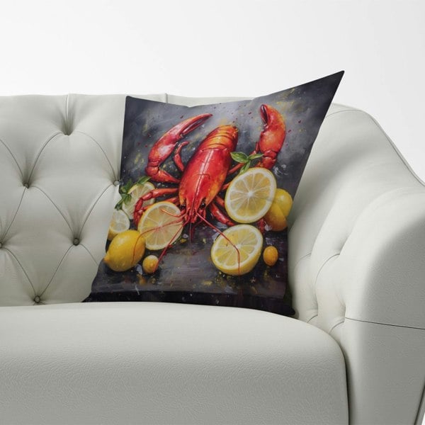 Warren Reed Lobster And Lemons Cushions