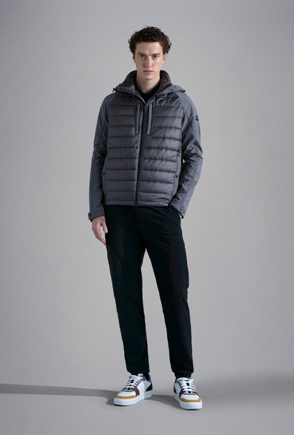 Paul & Shark Men's Save The Sea Re-Shark Shell Hybrid Jacket - Grey