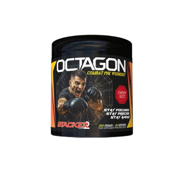 Stacker2 Europe Octagon Pre Workout, Cherry Blitz - 260g