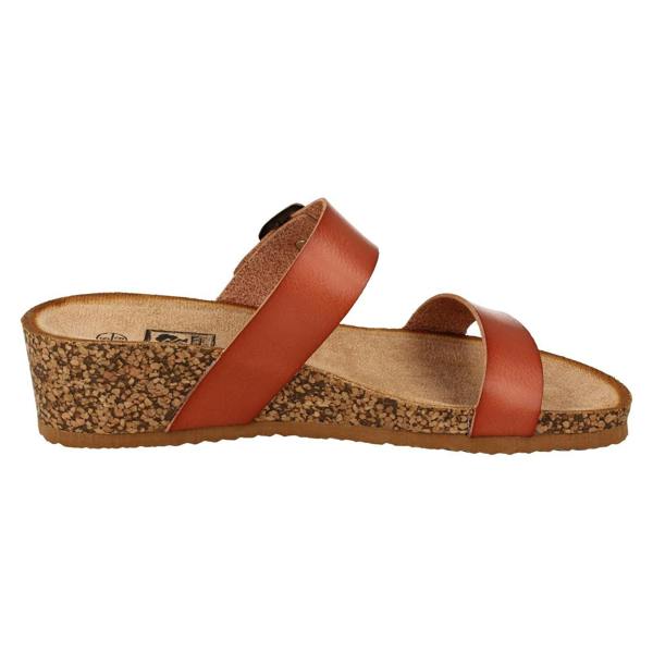 Down to Earth Ladies Down To Earth Mid Wedge Mule Sandals F12087