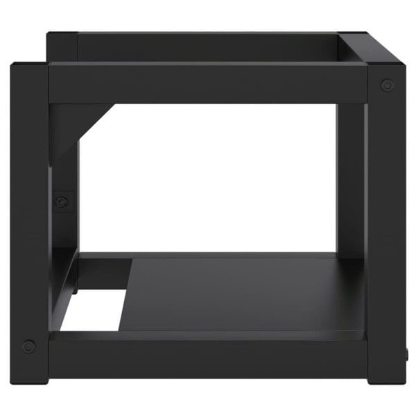 Berkfield Wall-mounted Bathroom Washbasin Frame Black 40x38x31 cm Iron