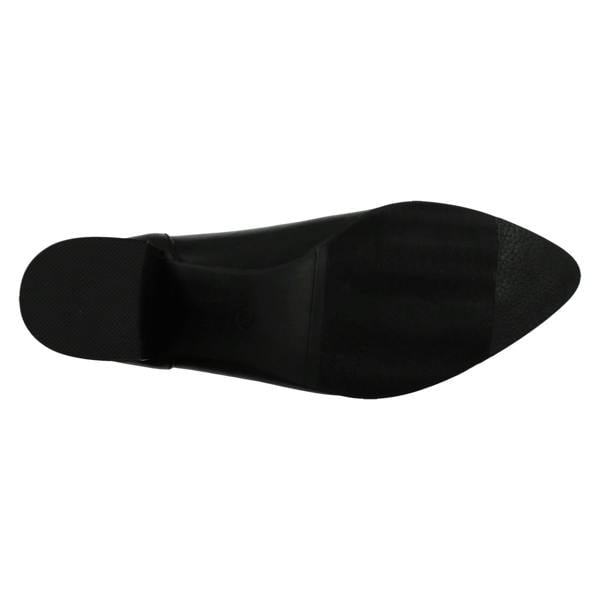 Spot On Ladies Block Heel Ankle Boots with Back Zip F51233