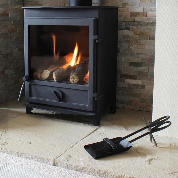 Fireside Ash Brush & Shovel Set Durable Fireplace Stove & BBQ Cleaner