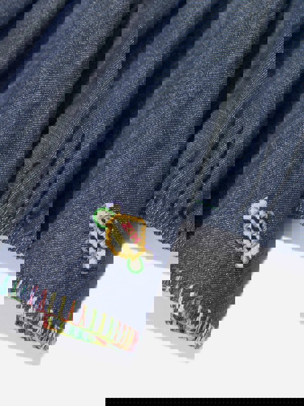 Zimmermann Girls Alight Denim Blouse in Blue