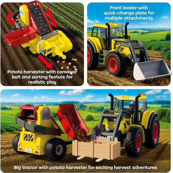 Playmobil Large Tractor with Potato Harvester - 72161 Playset