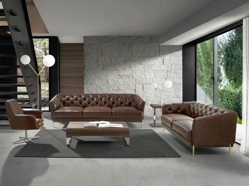Angel Cerdá Rectangular Coffee Table Walnut and Chrome-plated Steel 2001
