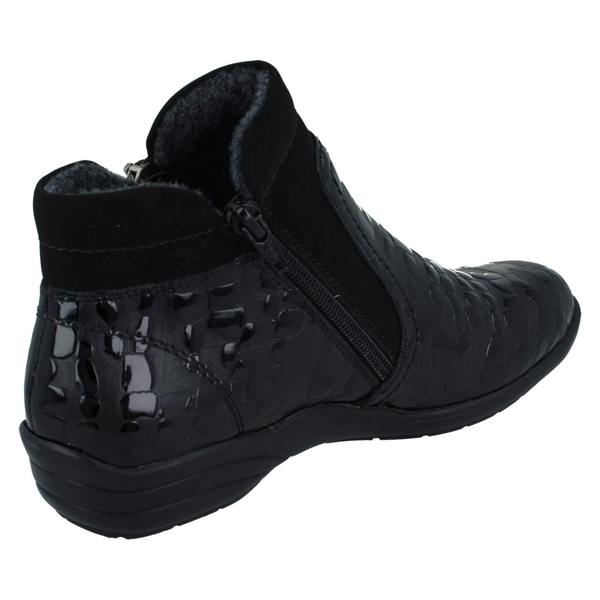 Remonte Ladies Remonte Wide, Double Zip Ankle Boots R7677