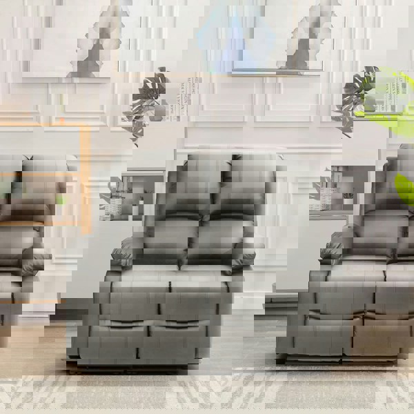 Comfy Living Milan Reclining Luxury Faux Leather Sofa Set - Indulge in the Ultimate Comfort and Style for Your Living Room