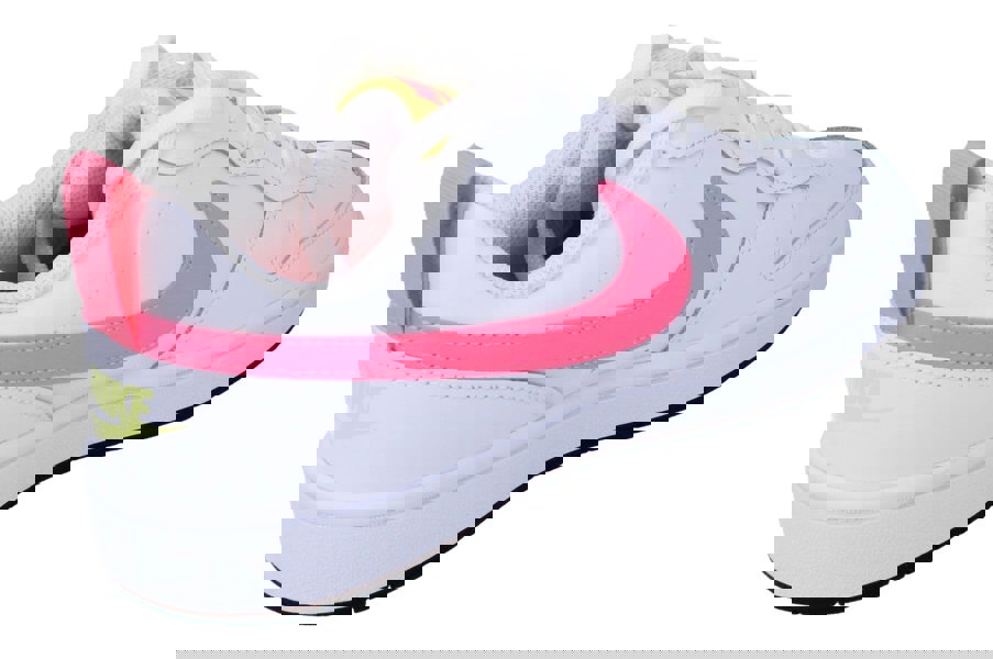 Nike Court Borough Low 2 GS Trainers Bq5448  108 - White Sunset Pulse Light Zitron 108 - Photo 2