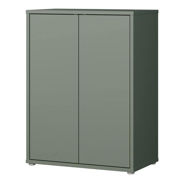Furniture To Go Alice Springs Tall 2 Door Cupboard with Push-to-Open Doors in Sage Green