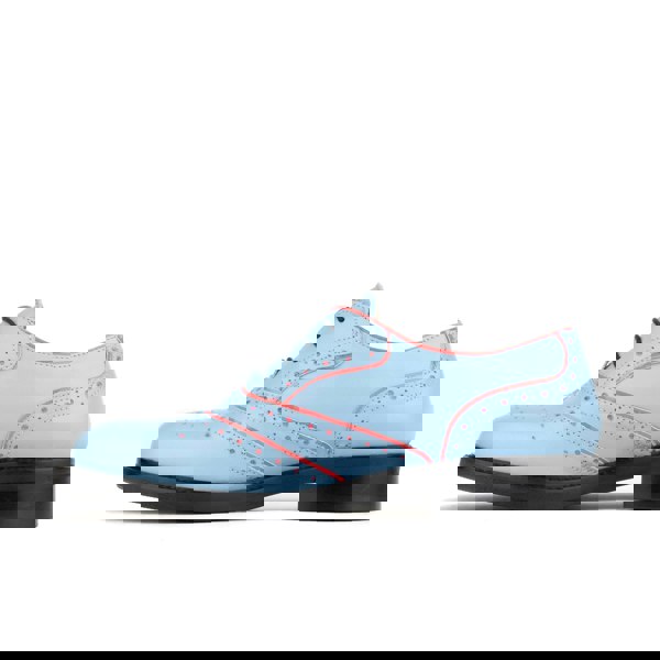 Embassy London BRICK LANE - Light Blue - Women's contrast leather lace-up brogue
