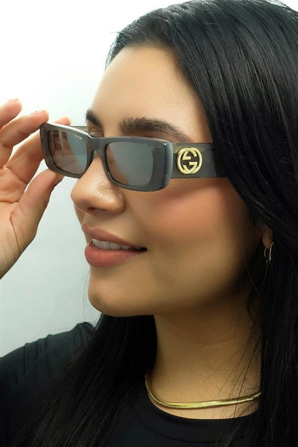 Gucci Sunglasses GG0516S 002 Grey Silver
