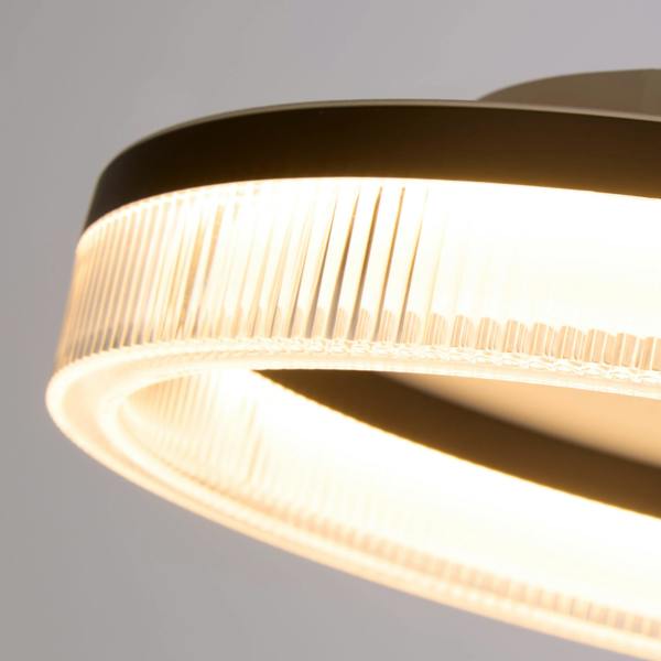 Lighting Collection Black LED Ceiling Flush
