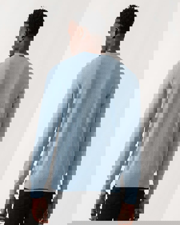 BOSS Orange Kanovano Mens Crew Neck Jumper - Light/Pastel Blue 451