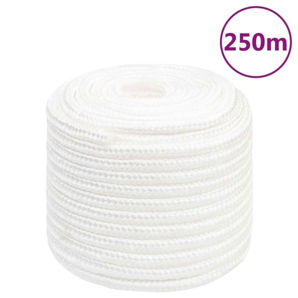 Berkfield Boat Rope Full White 16 mm 250 m Polypropylene