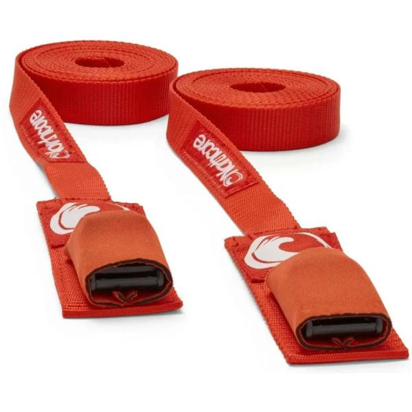 Northcore 3.6m Surfboard Roof Rack Tie Down Straps (Pair) Red Surf Accessories Northcore