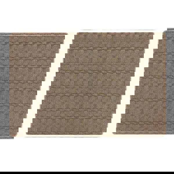 My Mat Sculptured Washable Basket Weave Mink