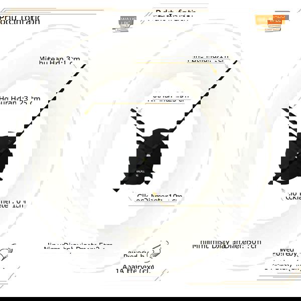 WALPLUS WC2050 - FlexiClock Black
