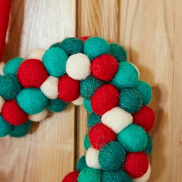 Paper High Felt Heart Wreath
